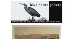 Desktop Screenshot of blueherongallery.net