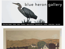 Tablet Screenshot of blueherongallery.net